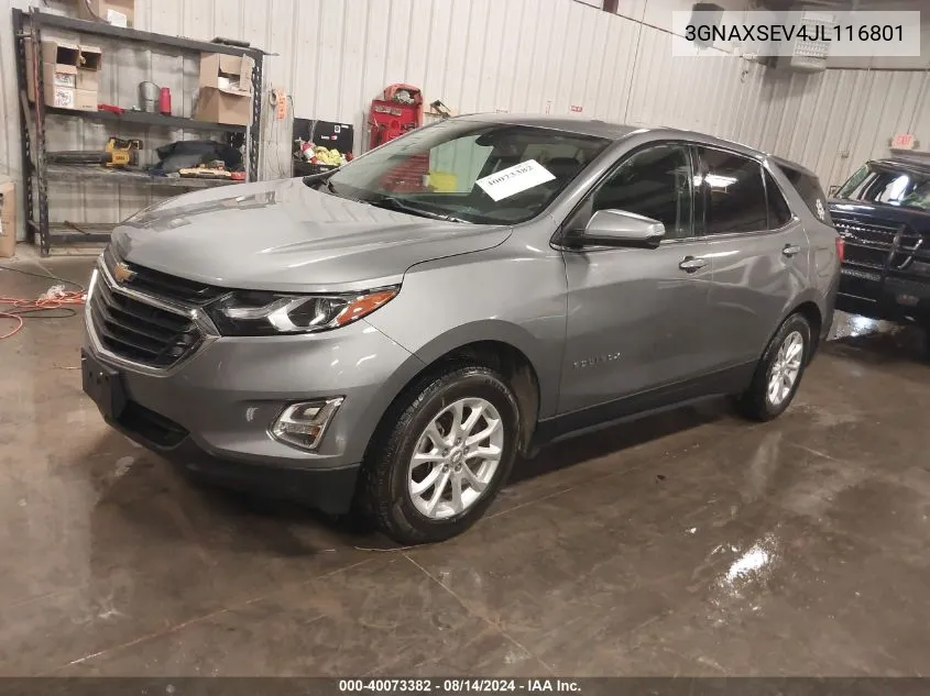 3GNAXSEV4JL116801 2018 Chevrolet Equinox Lt