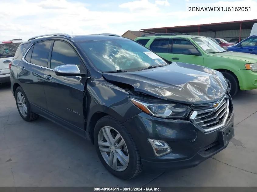 2018 Chevrolet Equinox Premier VIN: 2GNAXWEX1J6162051 Lot: 40104611