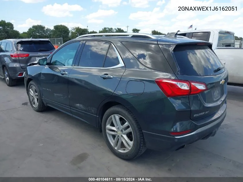 2018 Chevrolet Equinox Premier VIN: 2GNAXWEX1J6162051 Lot: 40104611