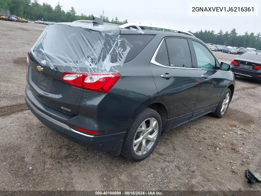 2018 Chevrolet Equinox Premier VIN: 2GNAXVEV1J6216361 Lot: 40108699