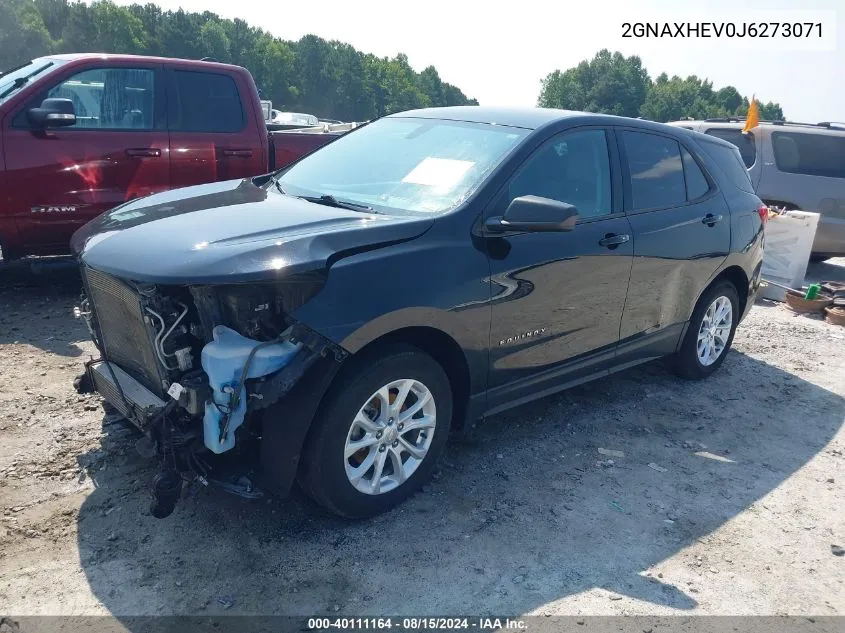 2GNAXHEV0J6273071 2018 Chevrolet Equinox Ls