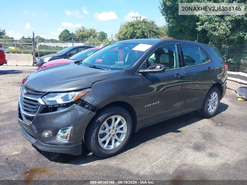 2GNAXHEV2J6338146 2018 Chevrolet Equinox Ls