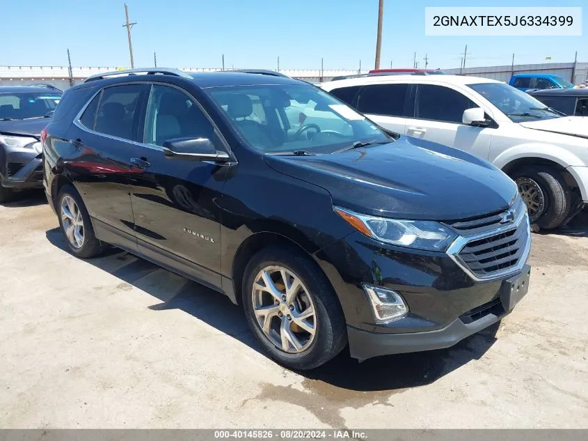 2018 Chevrolet Equinox Lt VIN: 2GNAXTEX5J6334399 Lot: 40145826