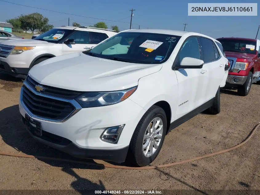 2GNAXJEV8J6110661 2018 Chevrolet Equinox Lt