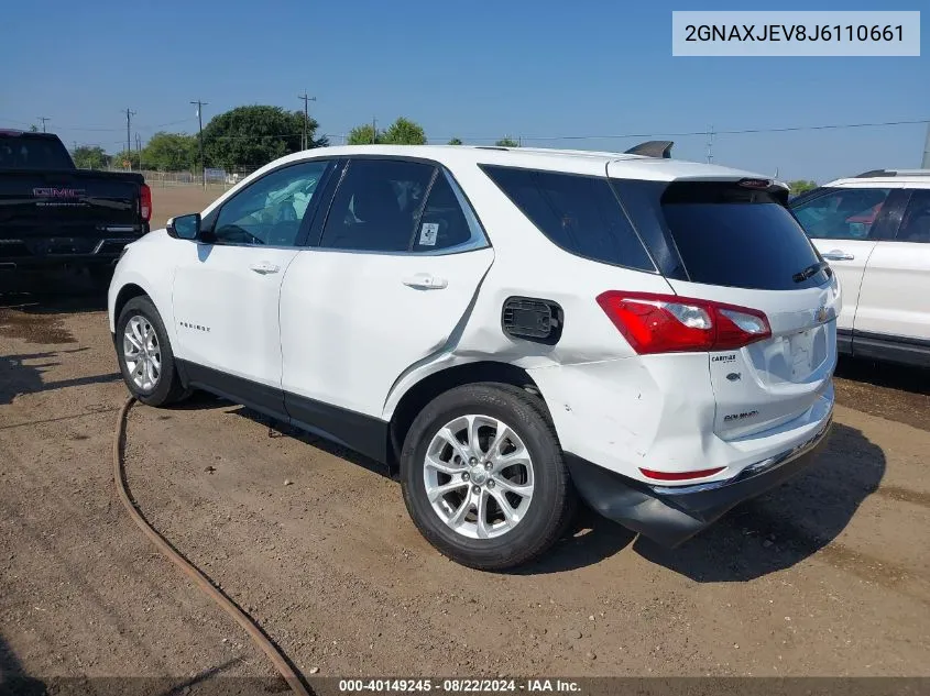 2GNAXJEV8J6110661 2018 Chevrolet Equinox Lt