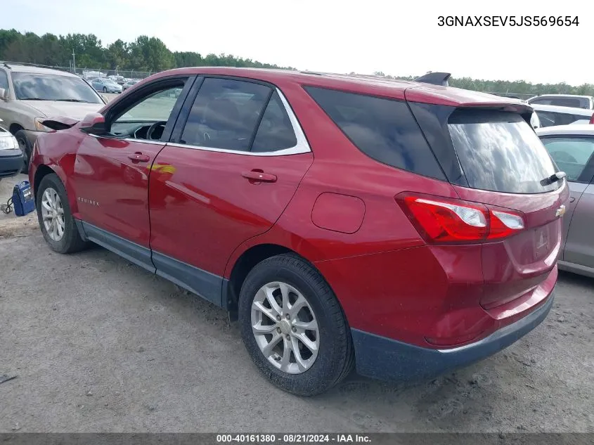 3GNAXSEV5JS569654 2018 Chevrolet Equinox Lt