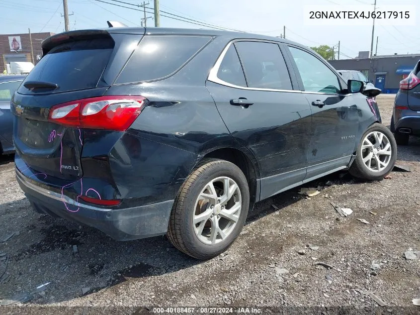 2GNAXTEX4J6217915 2018 Chevrolet Equinox Lt