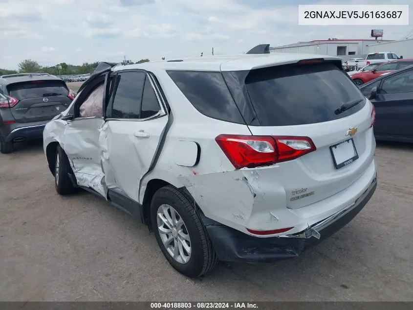 2018 Chevrolet Equinox Lt VIN: 2GNAXJEV5J6163687 Lot: 40188803