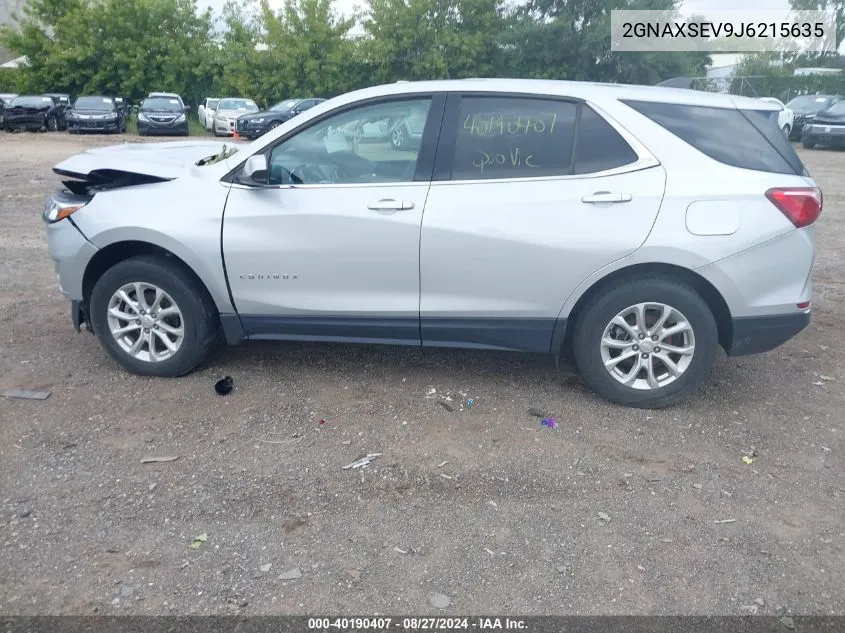 2GNAXSEV9J6215635 2018 Chevrolet Equinox Lt