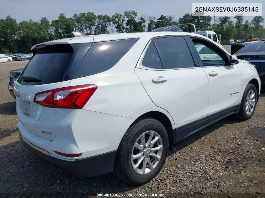 2GNAXSEV0J6335145 2018 Chevrolet Equinox Lt