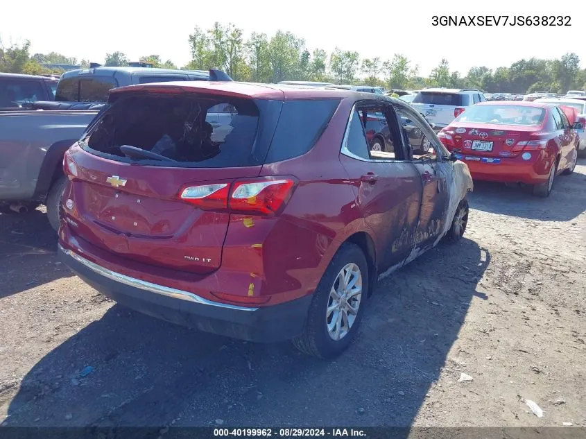 2018 Chevrolet Equinox Lt VIN: 3GNAXSEV7JS638232 Lot: 40199962