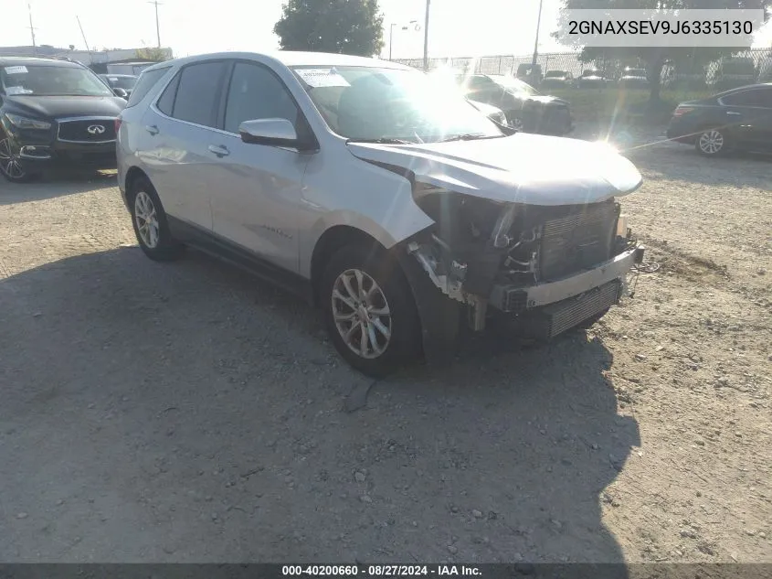 2018 Chevrolet Equinox Lt VIN: 2GNAXSEV9J6335130 Lot: 40200660