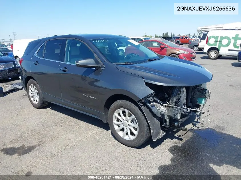 2018 Chevrolet Equinox Lt VIN: 2GNAXJEVXJ6266636 Lot: 40201421