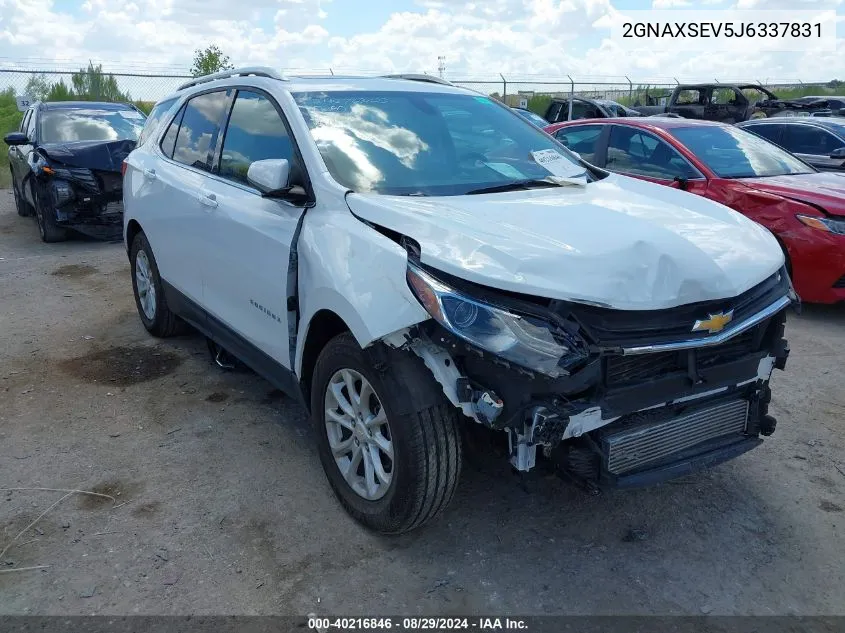 2018 Chevrolet Equinox Lt VIN: 2GNAXSEV5J6337831 Lot: 40216846