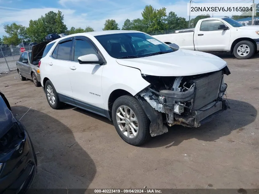 2018 Chevrolet Equinox Lt VIN: 2GNAXSEV6J6165034 Lot: 40223419