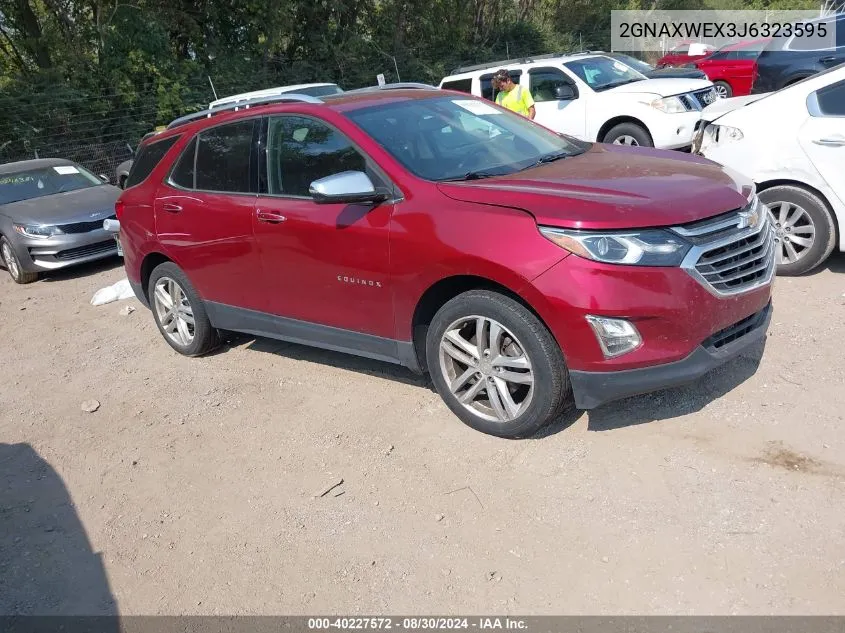 2GNAXWEX3J6323595 2018 Chevrolet Equinox Premier