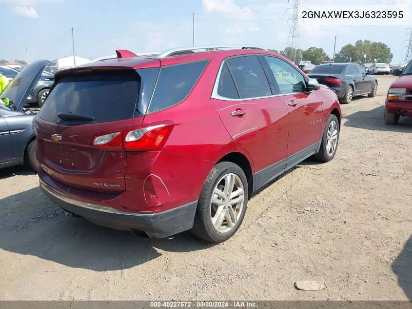 2GNAXWEX3J6323595 2018 Chevrolet Equinox Premier