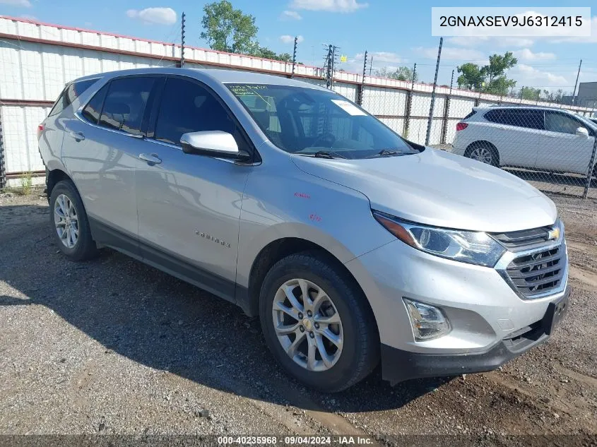 2018 Chevrolet Equinox Lt VIN: 2GNAXSEV9J6312415 Lot: 40235968