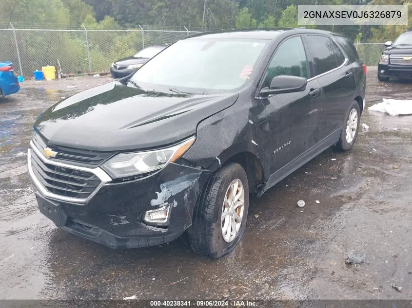 2018 Chevrolet Equinox Lt VIN: 2GNAXSEV0J6326879 Lot: 40238341