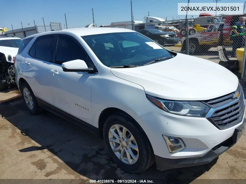 2018 Chevrolet Equinox Lt VIN: 2GNAXJEVXJ6301501 Lot: 40238876