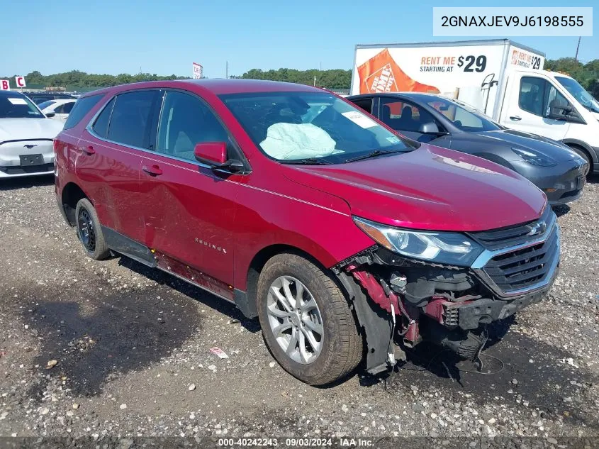 2018 Chevrolet Equinox Lt VIN: 2GNAXJEV9J6198555 Lot: 40242243