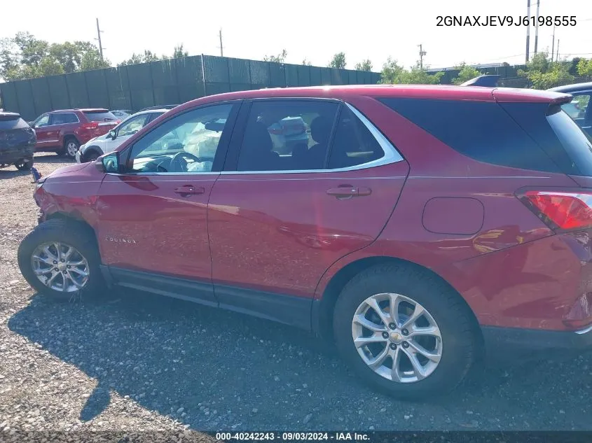 2018 Chevrolet Equinox Lt VIN: 2GNAXJEV9J6198555 Lot: 40242243