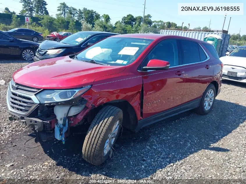 2018 Chevrolet Equinox Lt VIN: 2GNAXJEV9J6198555 Lot: 40242243