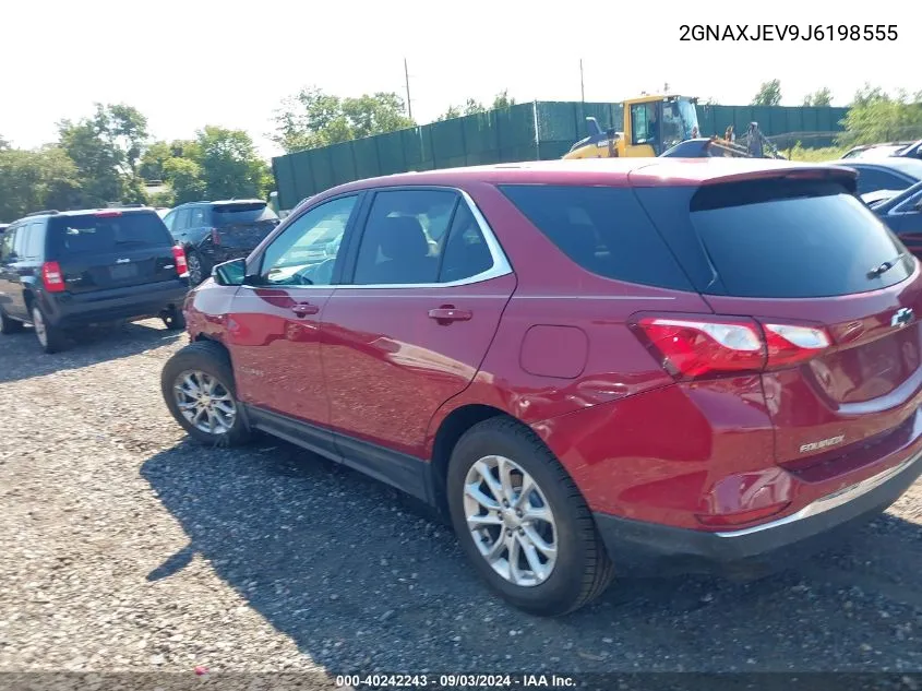 2018 Chevrolet Equinox Lt VIN: 2GNAXJEV9J6198555 Lot: 40242243