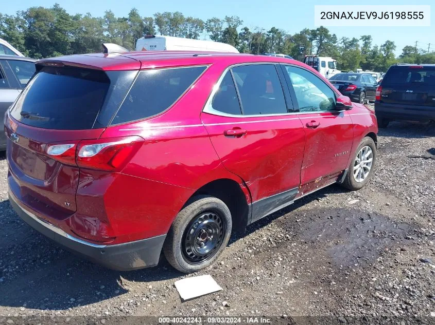 2018 Chevrolet Equinox Lt VIN: 2GNAXJEV9J6198555 Lot: 40242243