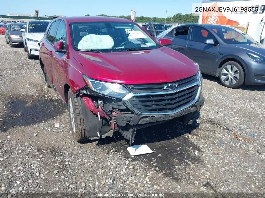 2018 Chevrolet Equinox Lt VIN: 2GNAXJEV9J6198555 Lot: 40242243