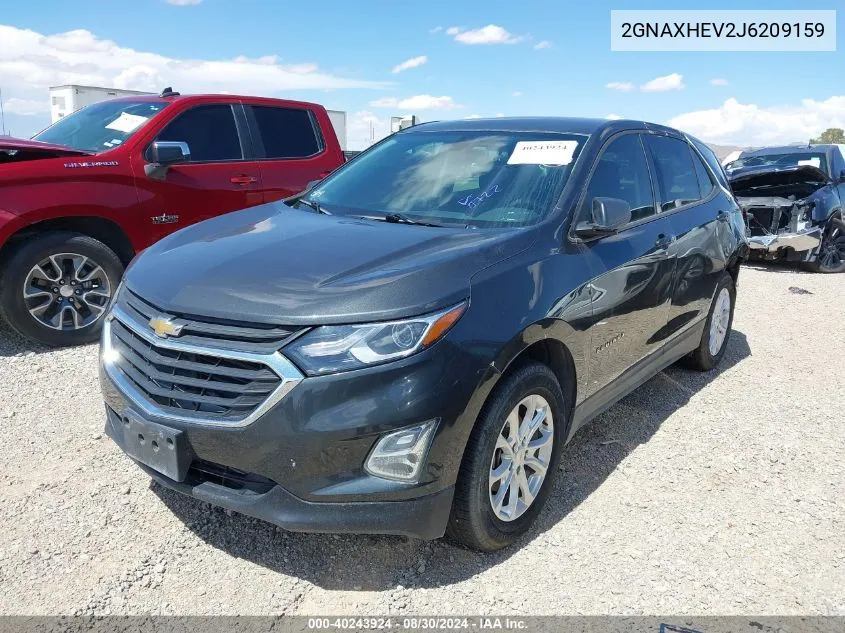 2GNAXHEV2J6209159 2018 Chevrolet Equinox Ls