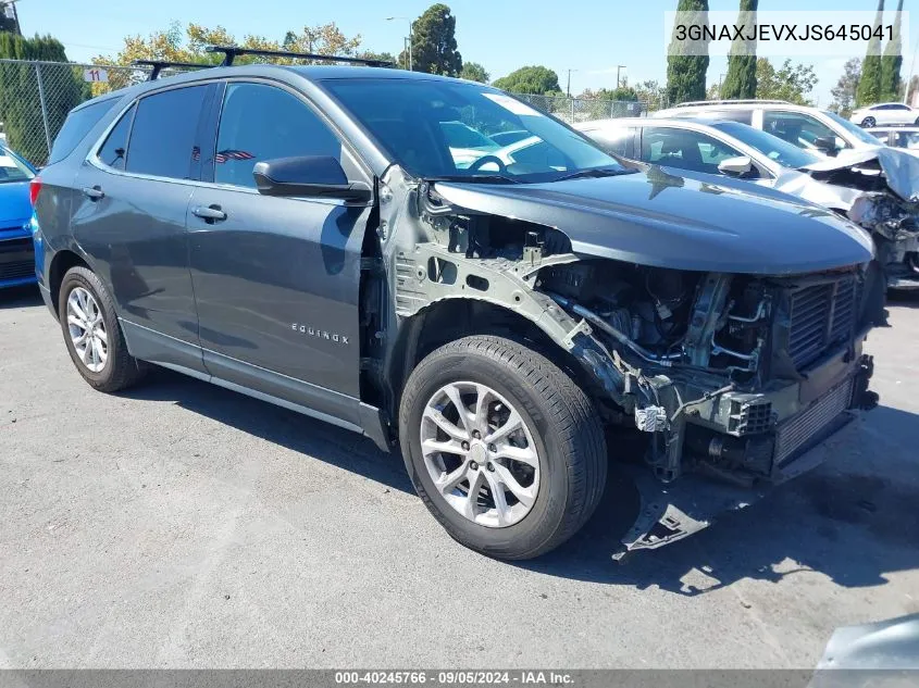 2018 Chevrolet Equinox Lt VIN: 3GNAXJEVXJS645041 Lot: 40245766