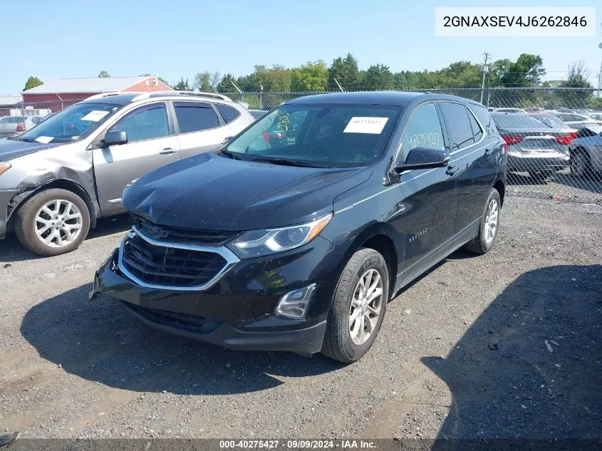 2018 Chevrolet Equinox Lt VIN: 2GNAXSEV4J6262846 Lot: 40275427