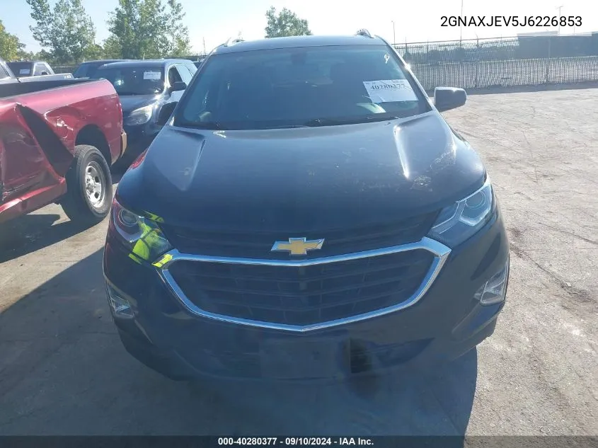 2018 Chevrolet Equinox Lt VIN: 2GNAXJEV5J6226853 Lot: 40280377