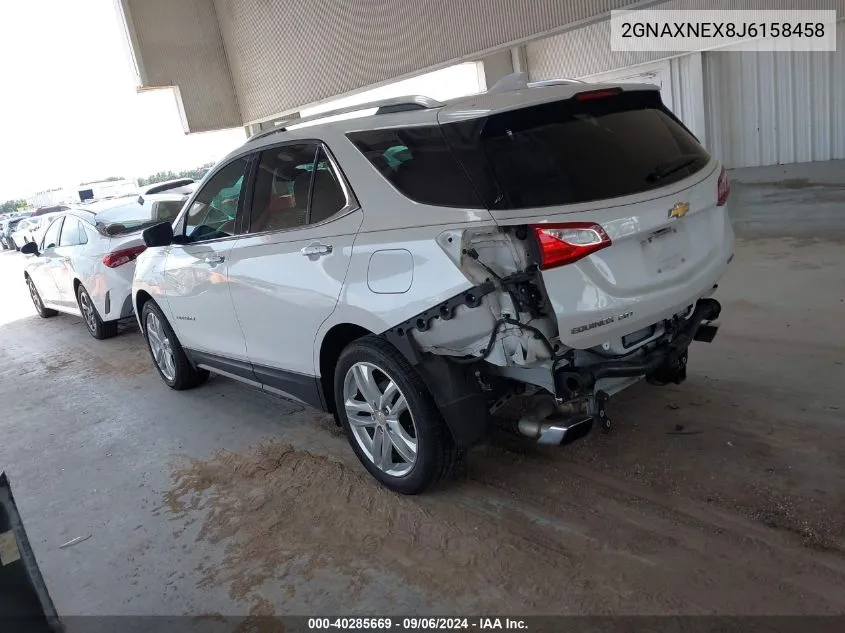 2018 Chevrolet Equinox Premier VIN: 2GNAXNEX8J6158458 Lot: 40285669