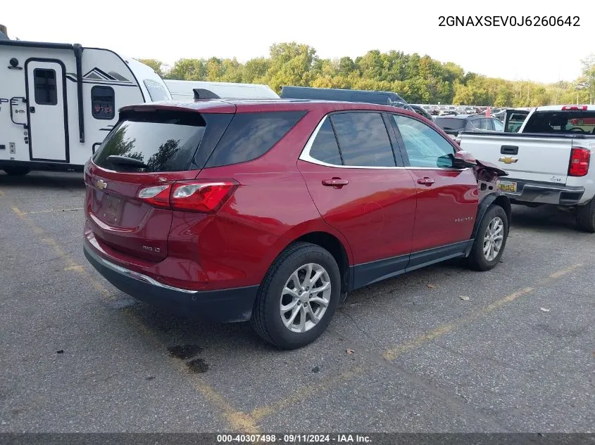 2GNAXSEV0J6260642 2018 Chevrolet Equinox Lt