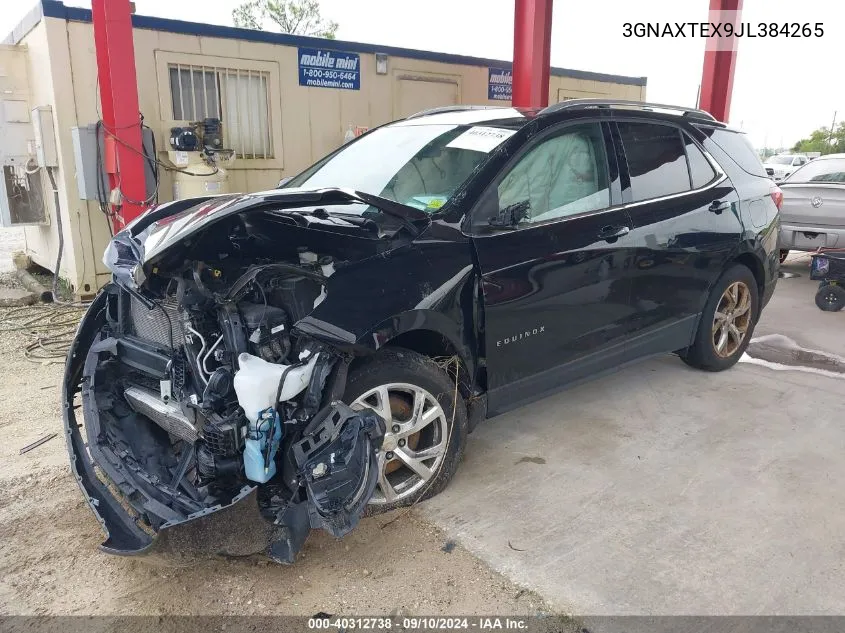 2018 Chevrolet Equinox Lt VIN: 3GNAXTEX9JL384265 Lot: 40312738