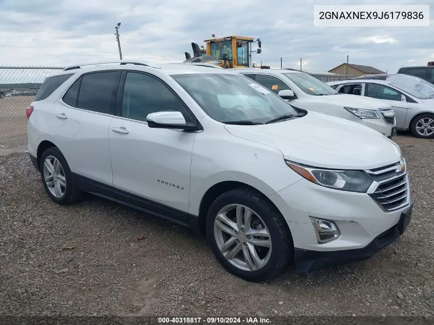 2018 Chevrolet Equinox Premier VIN: 2GNAXNEX9J6179836 Lot: 40318817