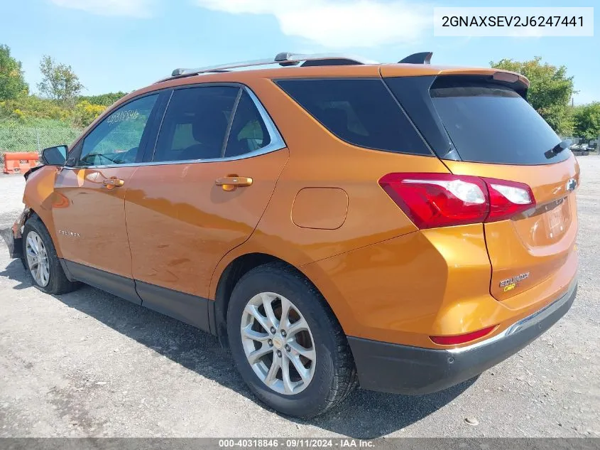 2018 Chevrolet Equinox Lt VIN: 2GNAXSEV2J6247441 Lot: 40318846