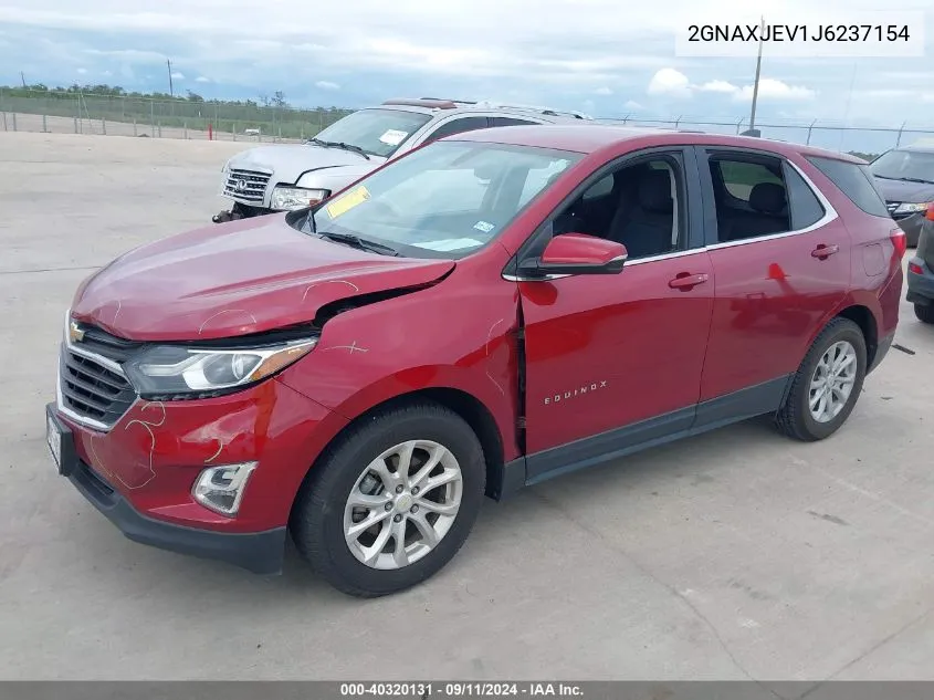 2018 Chevrolet Equinox Lt VIN: 2GNAXJEV1J6237154 Lot: 40320131