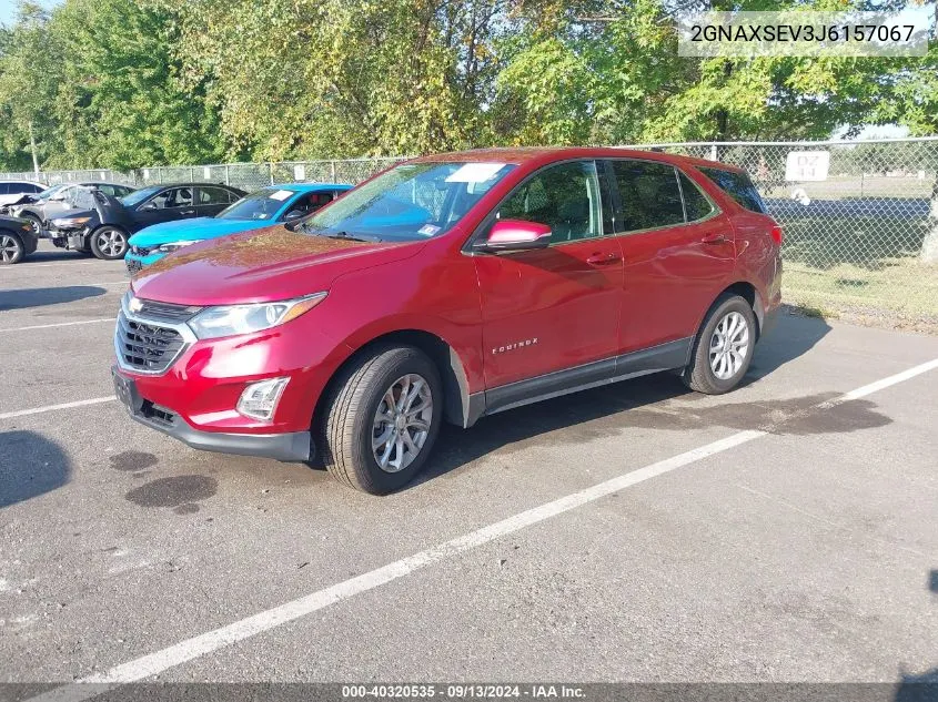 2018 Chevrolet Equinox Lt VIN: 2GNAXSEV3J6157067 Lot: 40320535