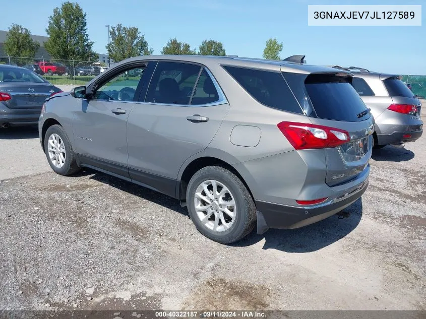 2018 Chevrolet Equinox Lt VIN: 3GNAXJEV7JL127589 Lot: 40322187