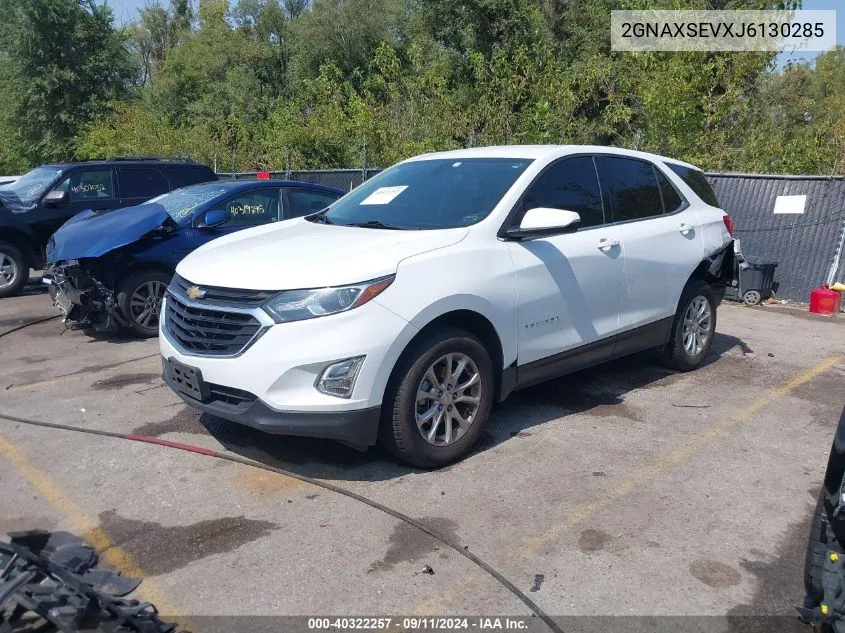 2018 Chevrolet Equinox Lt VIN: 2GNAXSEVXJ6130285 Lot: 40322257