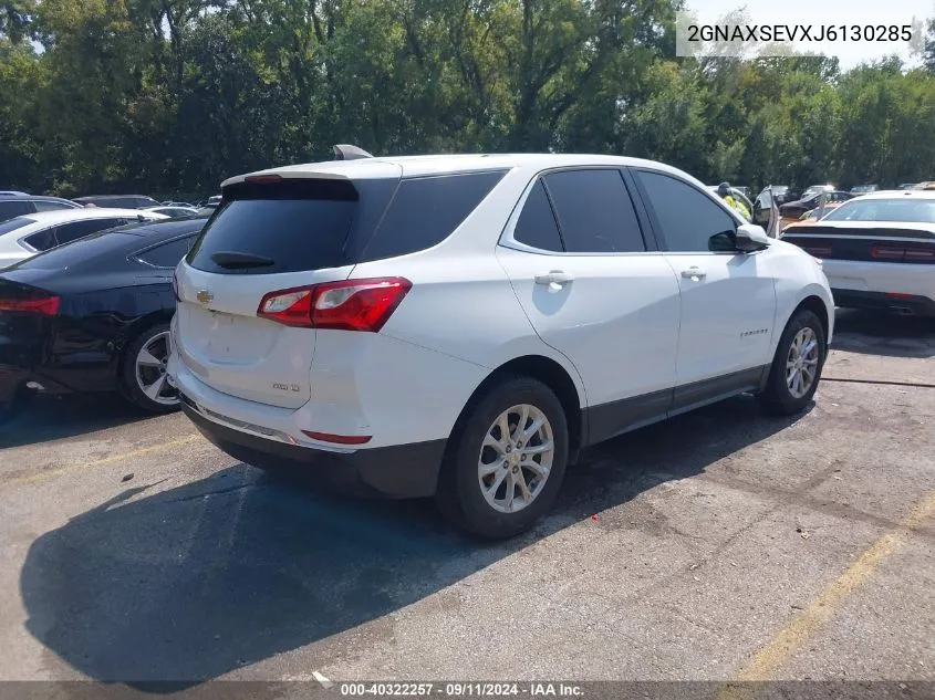 2018 Chevrolet Equinox Lt VIN: 2GNAXSEVXJ6130285 Lot: 40322257