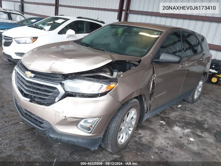 2018 Chevrolet Equinox Ls VIN: 2GNAXHEV0J6173410 Lot: 40325509