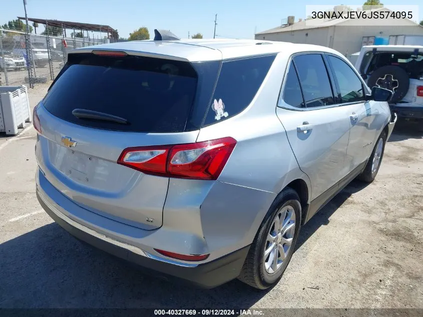 2018 Chevrolet Equinox Lt VIN: 3GNAXJEV6JS574095 Lot: 40327669