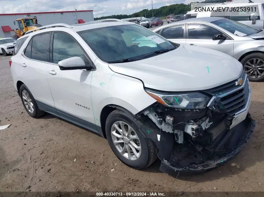 2018 Chevrolet Equinox Lt VIN: 2GNAXJEV7J6253911 Lot: 40330713