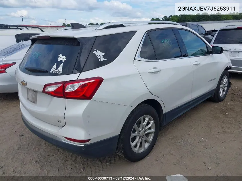 2GNAXJEV7J6253911 2018 Chevrolet Equinox Lt