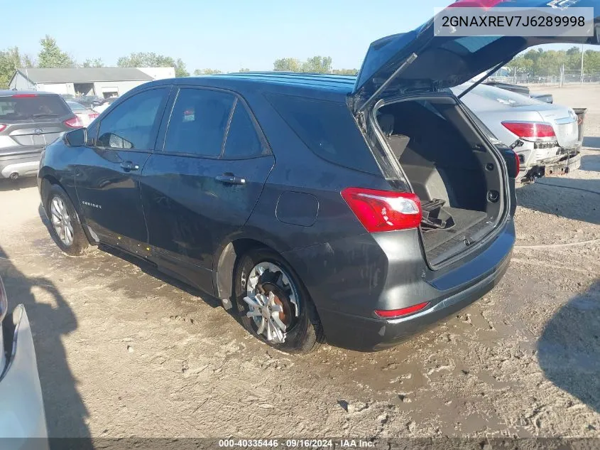 2018 Chevrolet Equinox Ls VIN: 2GNAXREV7J6289998 Lot: 40335446