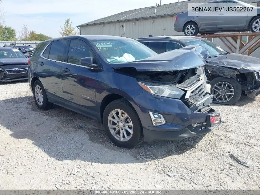 2018 Chevrolet Equinox Lt VIN: 3GNAXJEV1JS502267 Lot: 40349106